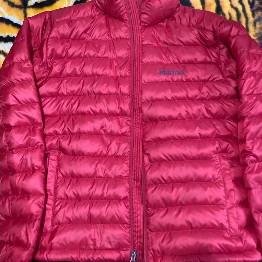 marmot jacket, color red size M